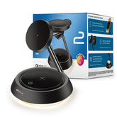 iQuick Twig 3-in-1 Magnetic Wireless Charging Station 20W (Black/White)